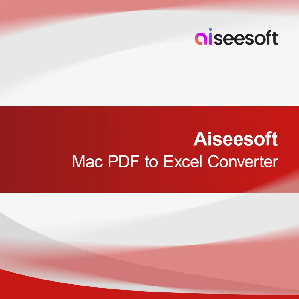 Aiseesoft Mac PDF to Excel Converter