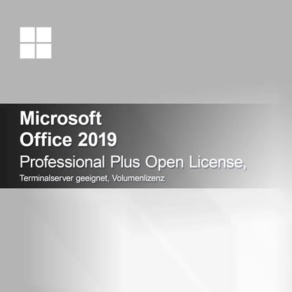 Microsoft Office 2019 Professional Plus Open License, suitable for terminal server, volume license